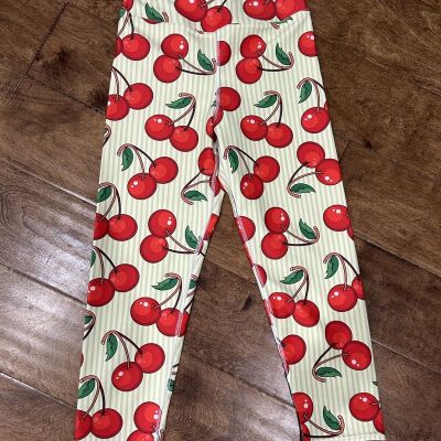 Aegis Fox Leggings Xs Cherries Excellent Condition Cute