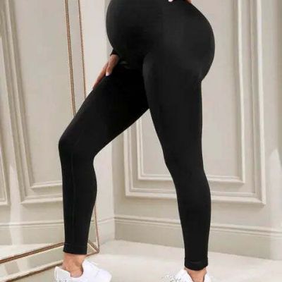 Comfortable Elastic High Waist Maternity Leggings