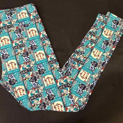 Womens LuLaRoe leggings Disney Villains Queen of Hearts, Size TC