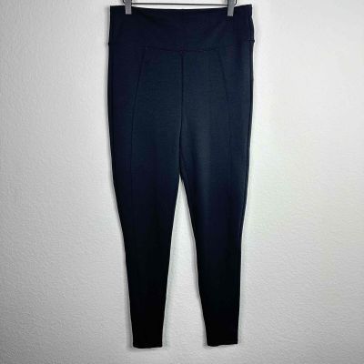 Assets By Spanx Leggings Womens 1X Black High Waisted Cotton Workout Gym Yoga