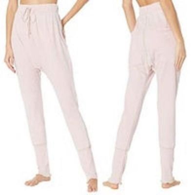 Free People Cozy All Day Harem Leggings Fleece Jogger Pink Women's Size Small