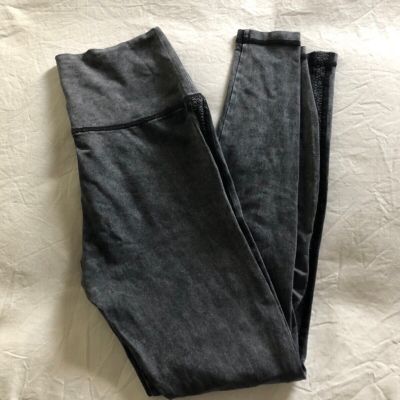 Aerie Women's High Waisted Leggings | Heather Black |Size Medium | Full Length