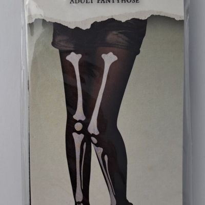 0603 - SEASONAL VISIONS INTERNATIONAL BONE Adult Pantyhose Skeleton Leg Tights