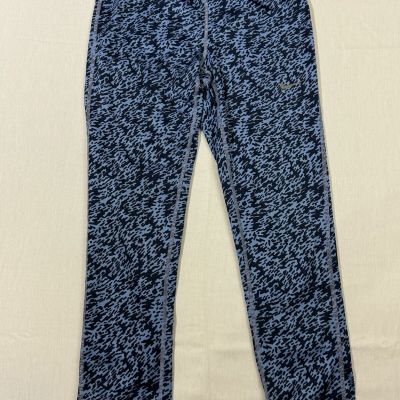 Nike Dri-Fit Leggings Style Blue and Black with Geometric Pattern, Size XS