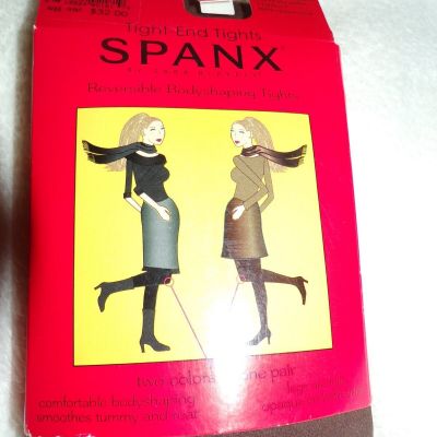 New SPANX Reversible Tight End Bodyshaping Tights    Black/Brown