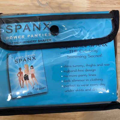 Spanx Size E Power Panties Mid-Thigh Hosiery Shaper Chocolate