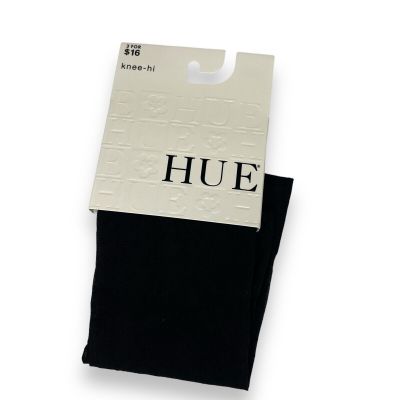 HUE Pindot Knee Hi Womens One Size Black | 1 Pair | NEW