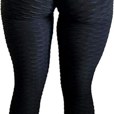 Women'S High Waist Yoga Pants Tummy Control Slimming Booty Leggings Workout Runn