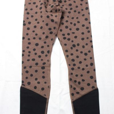 Pact Women's Polka Dot Print Organic Cotton Leggings EJ2 Cheetah/Black Size XS