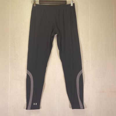 Large Under Armour Full Leg Athletic Leggings Compression Wicking YOGA Black