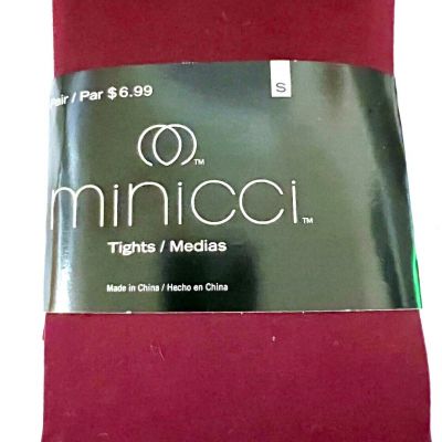 New Minicci Women's Marron Microfiber Tights Size S