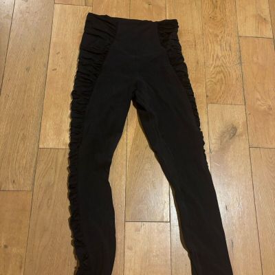 Lululemon Legging Womens 8 Black High Waist Lightweight Capri Athletic Outdoors