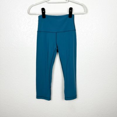 Lululemon Align Pant Crop Blue Borealis Size 4