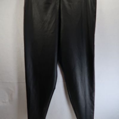 Victorias Secret Faux Leather High Rise Skinny Leg Leggings Black NEW Dress