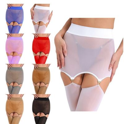 Womens Lingerie Stretchy Thigh-High Stockings Bodycon Bodystockings High Waist