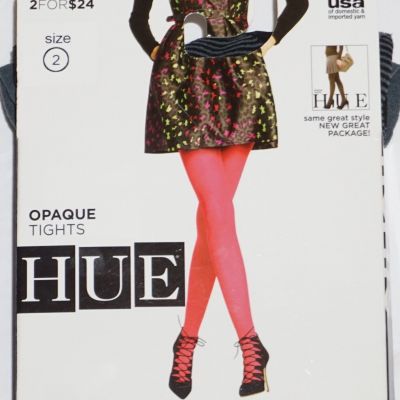 NEW HUE Opaque Tights Non-Control Top U4689 9 Different Colors