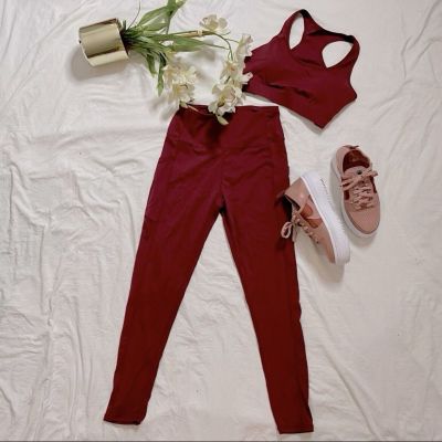 NEW Wine Red Leggings