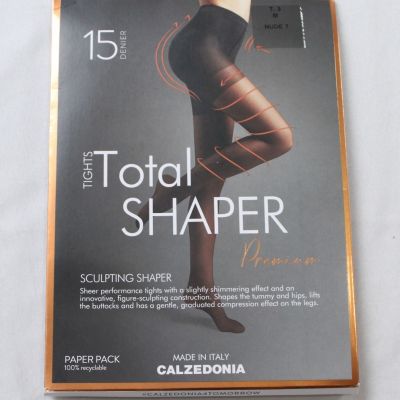Calzedonia Women's 15 Denier Total Shaper Sheer Tights TS8 Nude Medium NWT