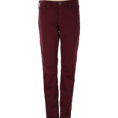 Adriano Goldschmied Women Red Jeggings 27W