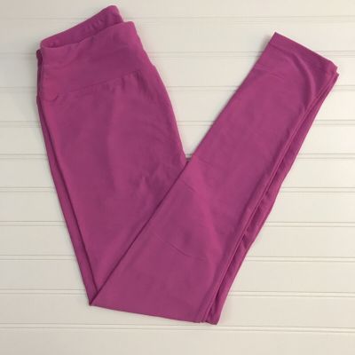 NWT LulaRoe OS Leggings Solid Pink One Size New LLR