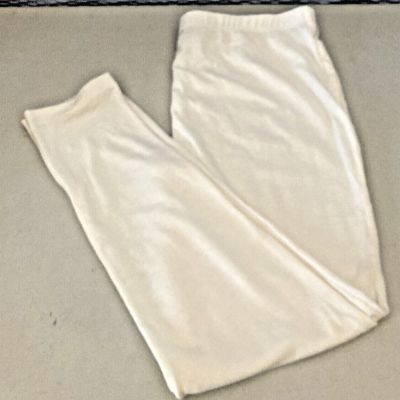 GLO Woman Junoir Ivory/Cream Straight Leg Pants, Leggings XL 32