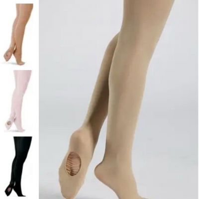 Capezio Nude Beige Tights  Ultra Soft Transition  1916 Size L XL Skin tone