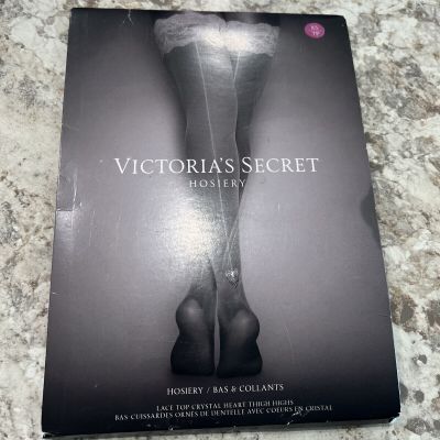 Victorias Secret SEXY Hosiery Lace Top Thigh Highs w/ Reinforced Heel XS