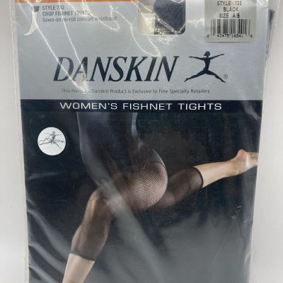Danskin #733 Crop Fishnet Tights Women’s Size A/B Black New Lightweight