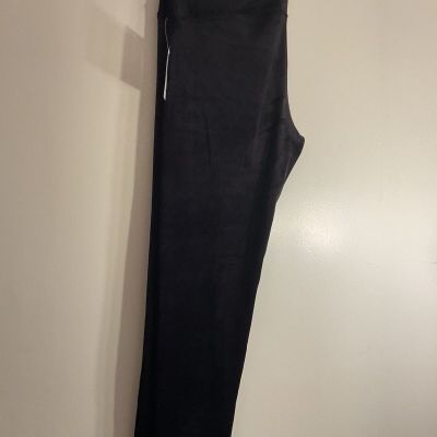 Womens Plus Size 22 Black Velvet Leggings NWT 3XL High Rise New