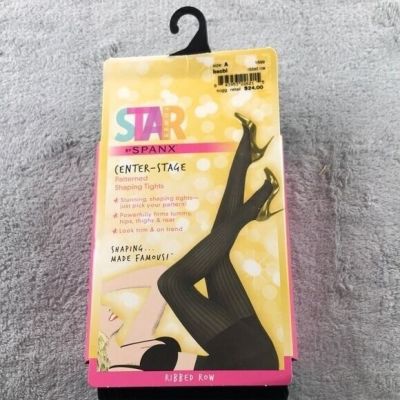 Spanx Ribbed Black Shaping Tights Size A New in package