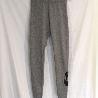 NIKE JUST DO IT sz S Grey Leggings Athletic/Workout Stretch Pants Elastic Waist