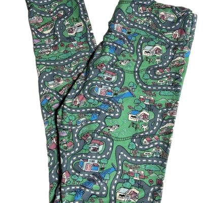 Fun Day Township Streets Leggings