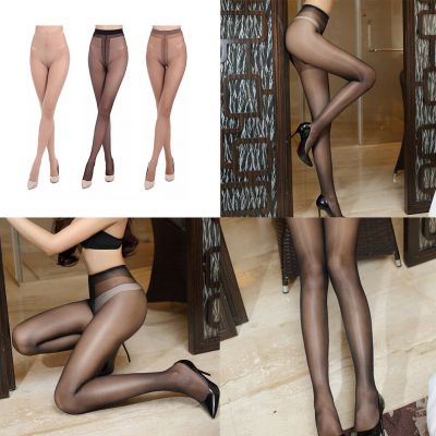 US 3~6 Pairs Sheer Tights Silky Stockings Ultra Thin Glossy High Waist Pantyhose