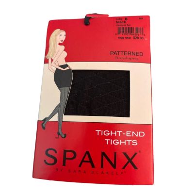 SPANX Original Bodyshaping Tight End Tights Women Size B Black Diamond Foil