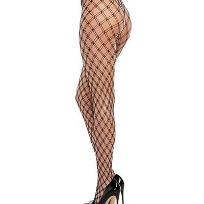 DOUBLE KNITTED FENCE NET PANTYHOSE