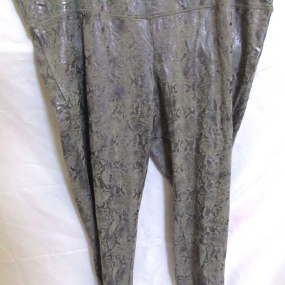 Womens Chico's Zenergy Pullon Leggings Taupe Snakeprint Chico SZ 4 (XXL/20) NWOT