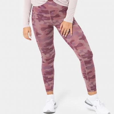 MIND BODY LOVE by Peace Love World Petite Reversible Legging Violet Camo PL A398