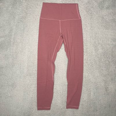 Lululemon womens 4 pink Align crop leggings 23