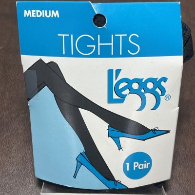 Vintage NEW 2010 L'eggs Tights - Black Size Medium  - Nylon & Spandex Super Soft