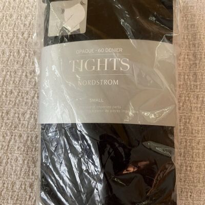 NEW Nordstrom Opaque Tights 60 Denier Black Small Fits 4'10