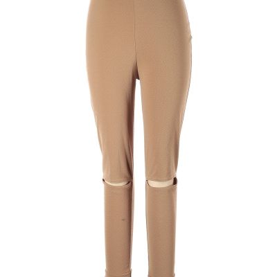 Boohoo Women Brown Leggings 10