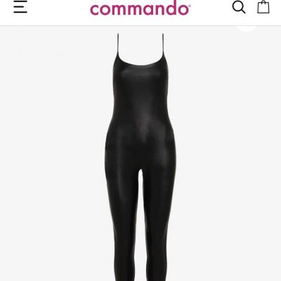 Commando Faux Leather Cami Catsuit