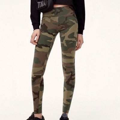 Aritzia's TNA Women's Camouflage Print Equator Ankle Leggings Green Size XS