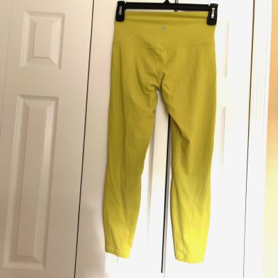 Lululemon Leggings Pant Align Neon Yellow High Rise Workout Yoga size 8-10(30