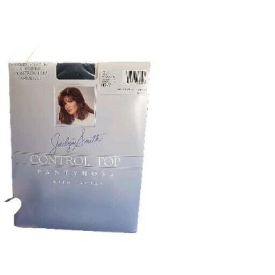 New Jaclyn Smith Silky Sheer 20 den Control Top Pantyhose Size C Navy Blue Hose