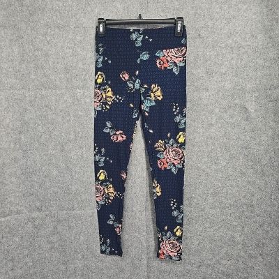 LuLaRoe Leggins Woman One Size 2-10 Multicolor Floral Pattern Soft Activewear