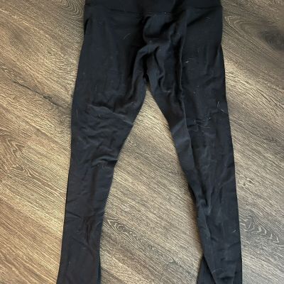 Lululemon Align Black High Waisted Ankle Gym Leggings Women's Size 4 25” Inseam