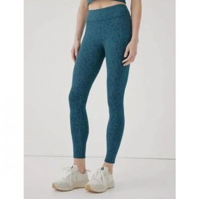 Pact Purefit Blue Pattern Organic Cotton Leggings Sz XS