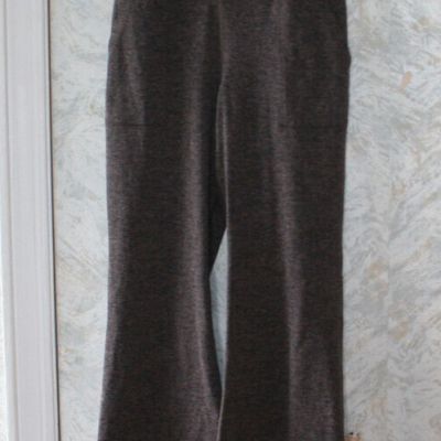 OFFLINE by AERIE Hugger Fold Over Flare High Rise Leggings Pant Large Brown NWOT