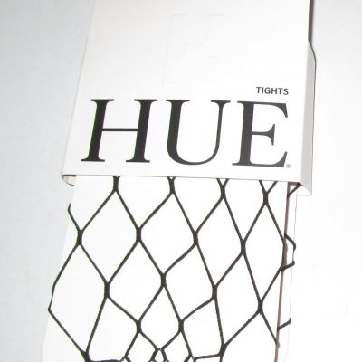 HUE~MEDIUM LARGE~Women's Black LARGE FISHNET Tights Pantyhose